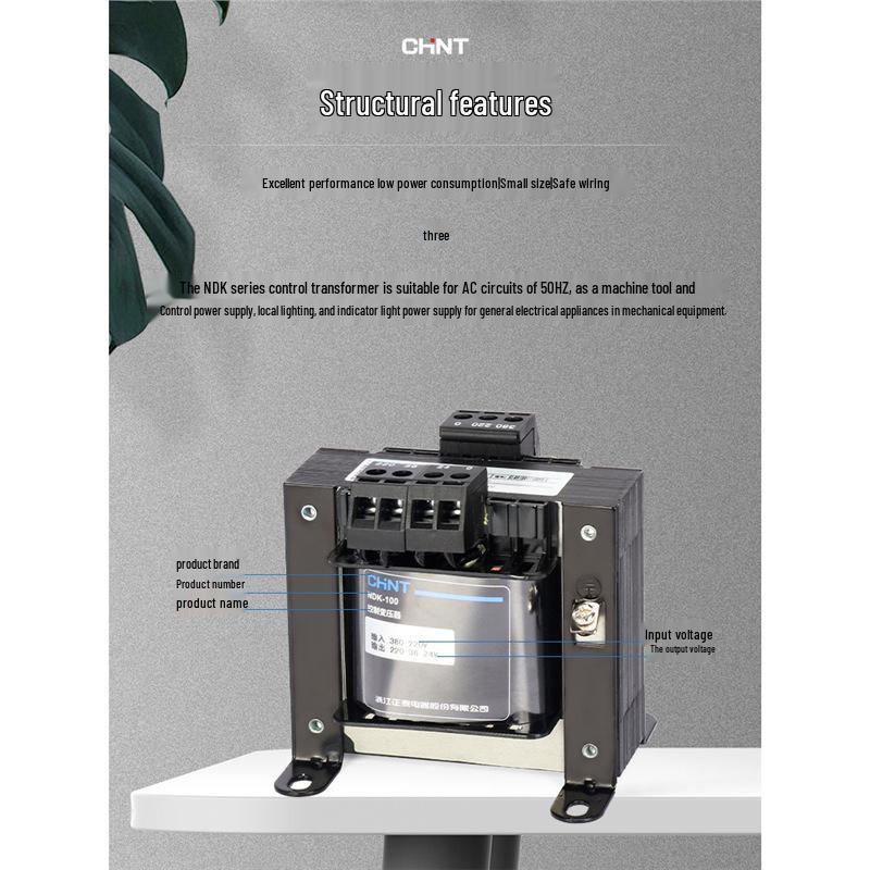 

Chint BK-500VA Single-Phase Isolation Transformer 380V/220V to 220V/24V NDK-25VA380/24
