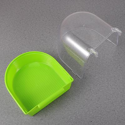 Caged Bird Bath for Small Birds Outdoor Parrot Canary Budgie Covered Bath Basin Multi Cage Compatible External Bird Bath Cage