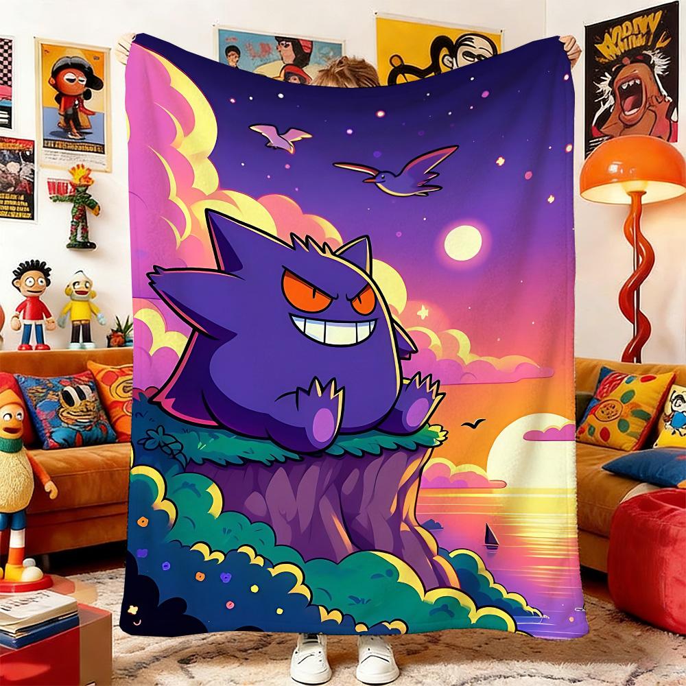 Nap Blanket P-Poke-mones Fluffy Soft Blankets for Bed Home and Decoration Bedspread the Anime Sofas Sofa Bedspreads Picnic Throw