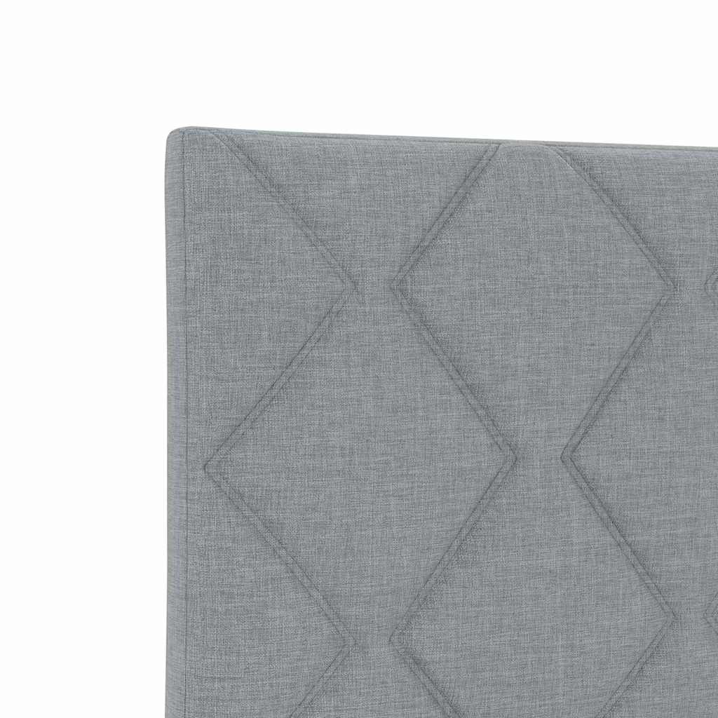 Bed Frame with Headboard Light Grey 100 x 200 cm Fabric