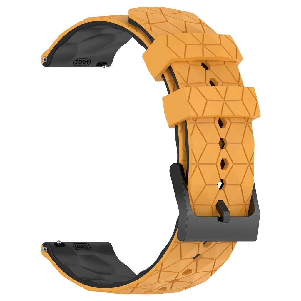 Football Pattern 22mm 20mm Silicone Strap for Garmin Forerunner 55 165 265 965 255 955/Venu 3 2 Band for Garmin Vivomove Trend
