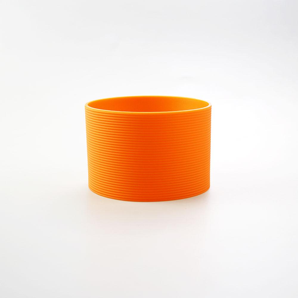 16 Colores 7.5CM Silicona Vidrio Taza Antideslizante Funda para Taza Aislamiento Antideslizante Cubierta Protectora 75MM Tapa de Taza con Raya Horizontal