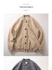 Fleece-Lined Baseball Jacket: Youthful Japanese Style, Thick Warm Outerwear for Autumn/Winter