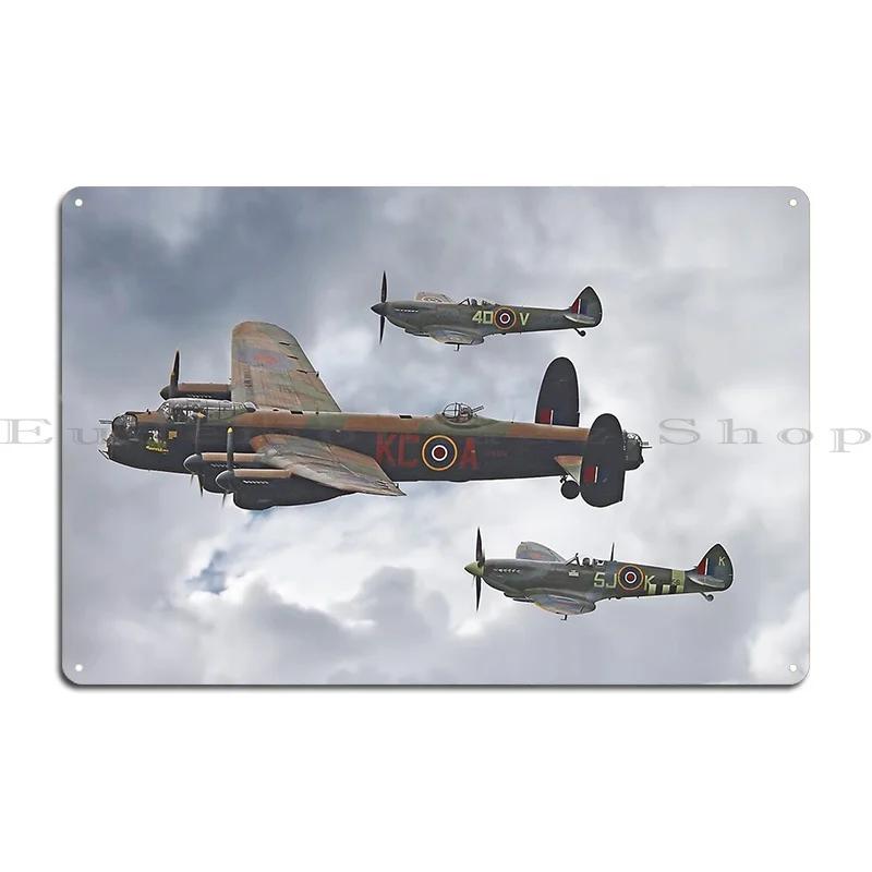 The Battle Of Britain Memorial Flight Shoreham 2014 Metal Signs Cinema Wall Cave Wall Cave Customized Tin Sign Poster 20X30CM