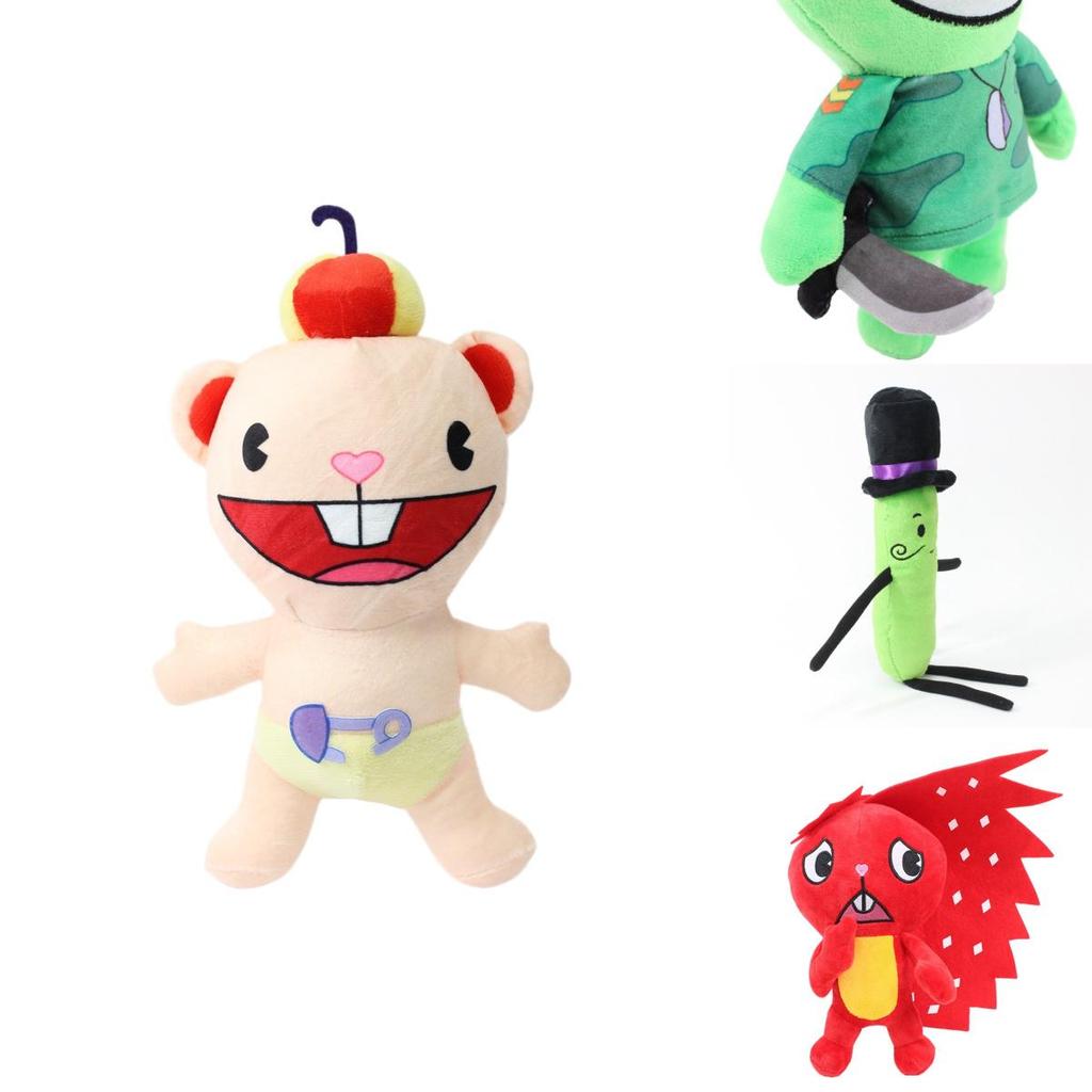 Adorable Flippy Plush Toy Ultra-soft Short Plush Military Bear Happy Tree Friends