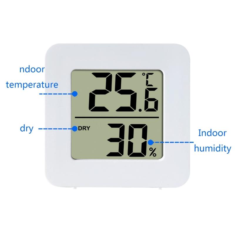 Temp Hygrometer Gauge Sensor Humidity Meter Indoor Thermometer Weather-Station
