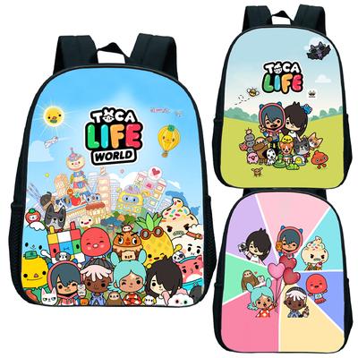 Toca Life World Plecak Przedszkolny Toca boca Torby Szkolne dla Dzieci Chłopcy Dziewczynki Torba Szkolna dla Niemowląt i Małych Dzieci Torby na Książki dla Dzieci Prezent