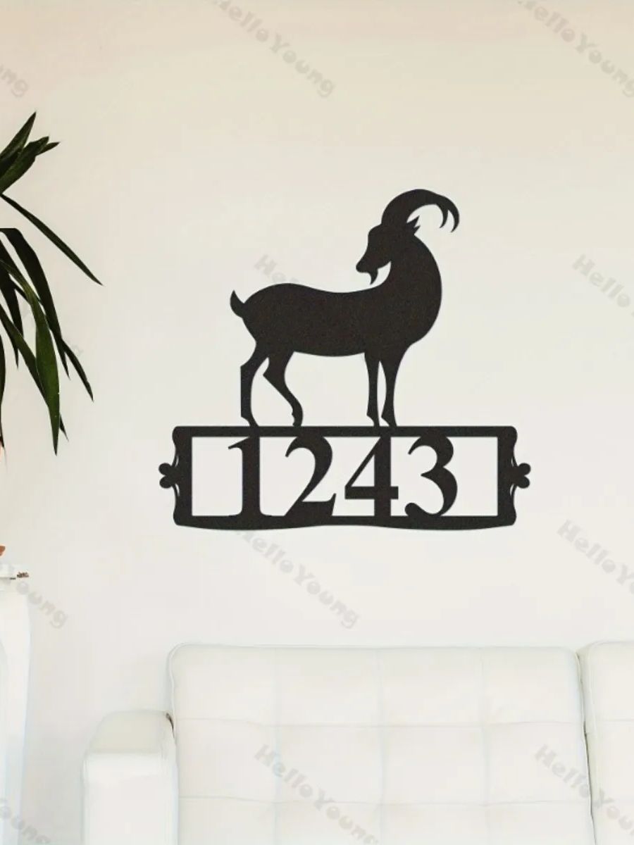 

Custom Personalized Metal Sign Wall Art Home Decor Hot Sale for Door Living Room M чёрный