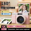 Ccd Digital Camera Travel 180°Flip Screen Selfie Camara 96Mp Autofocus 8X Zoom Entry-Level Kids Camara Portable Card Camera