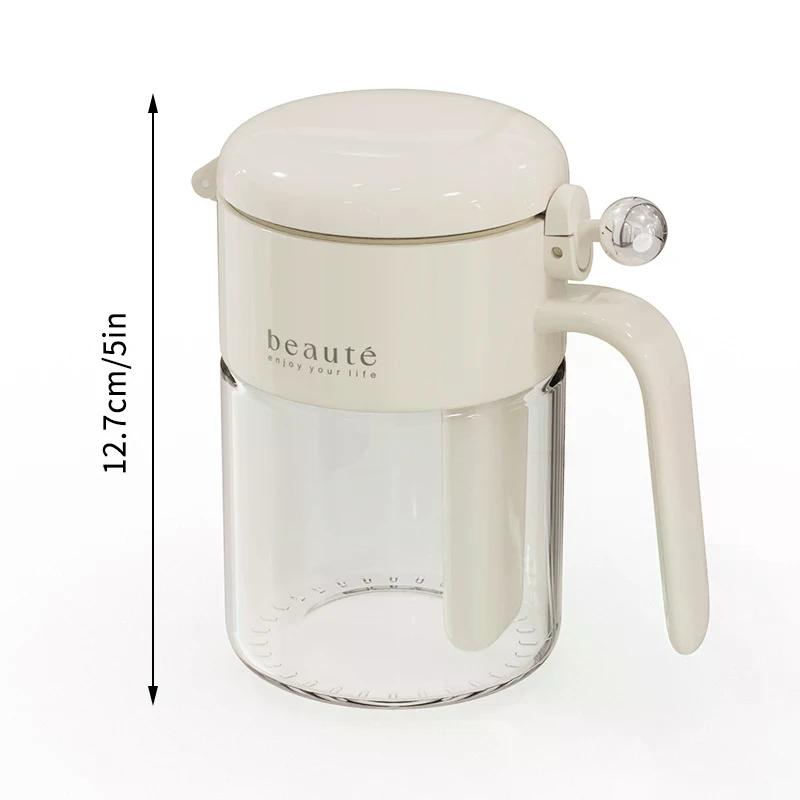 Sealed Seasoning Jar Moisture-proof Glass Seasoning Jar With Spoon Kitchen Salt Seasoning Box Seasoning Salt Shaker