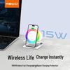 Recci RSK-W28 Wireless Charger Bluetooth Speaker with RGB Ambient Light (CN version)