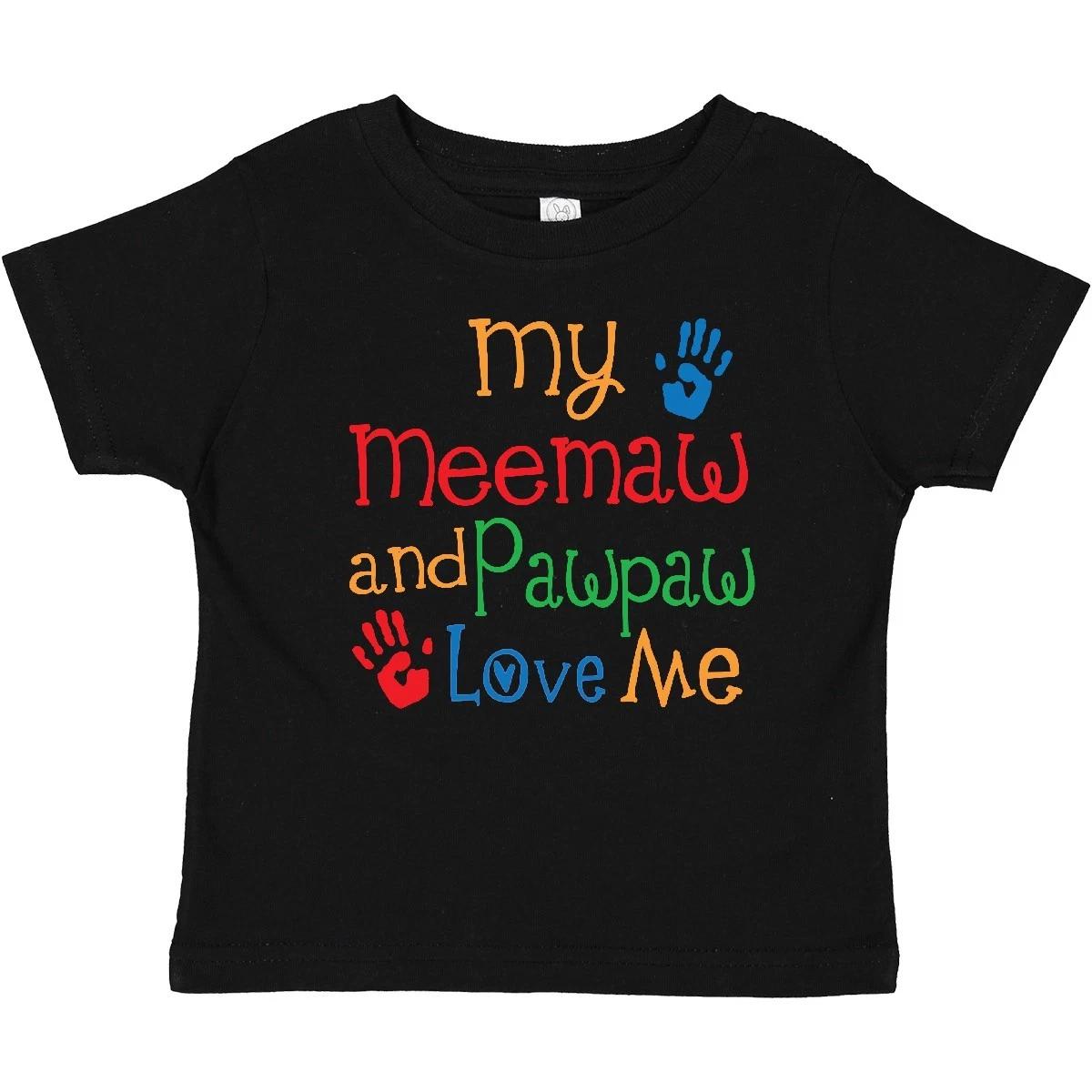 

Inktastic My Meemaw And Pawpaw Love Me Baby kids boys T-Shirt From Childs Boy Girl Clothes 160