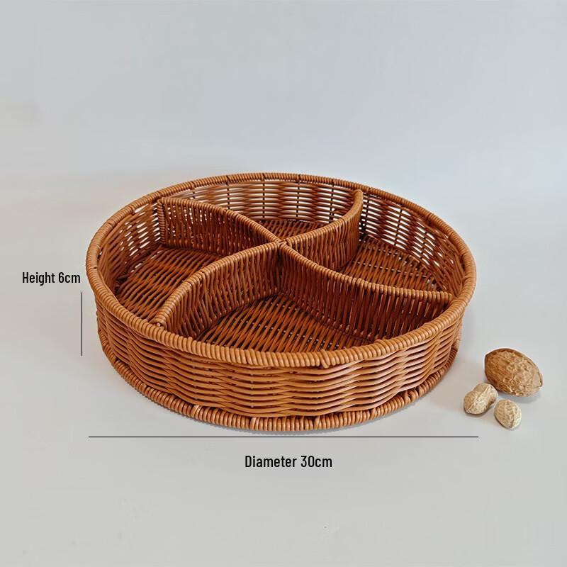 Handmade Imitation Rattan Woven Storage Baskets