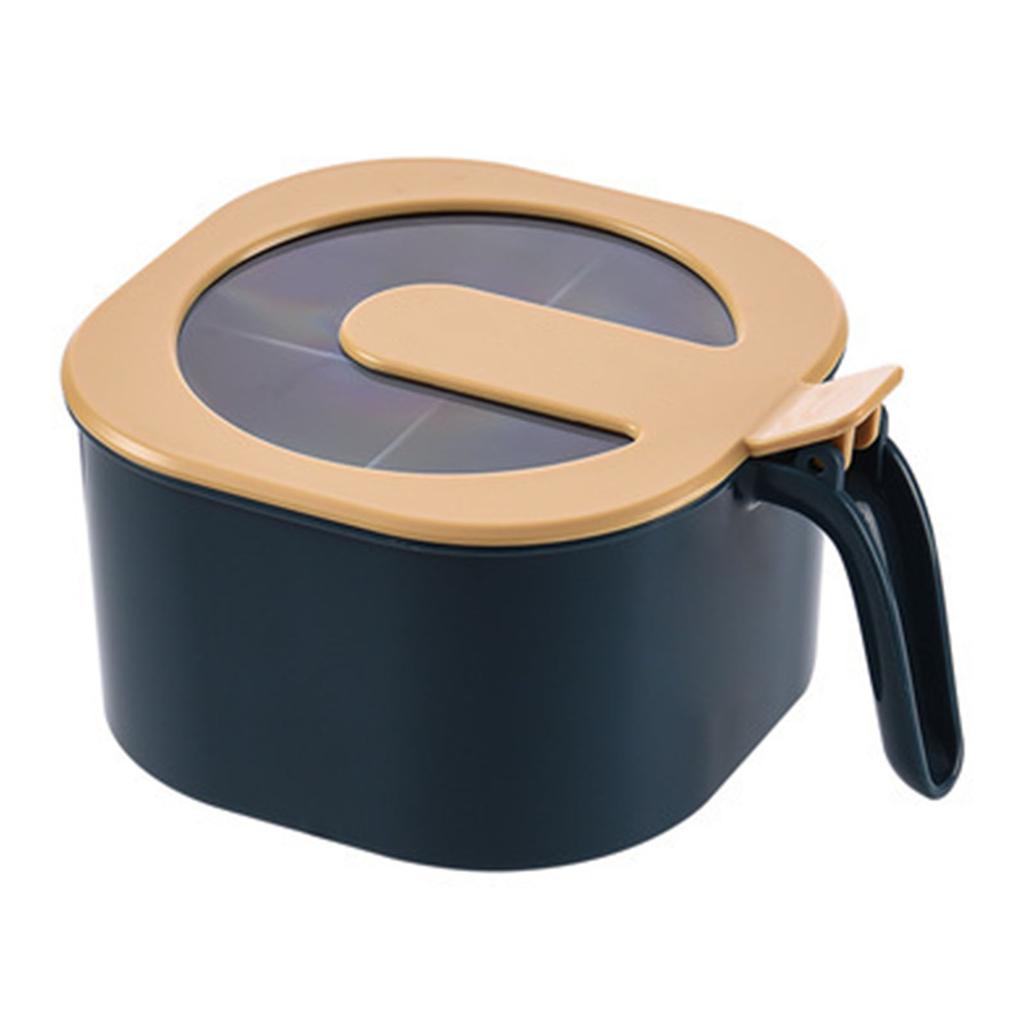 4 Compartment Seasoning Box Multipurpose Portable Dustproof Sealing Spice Storage Container with