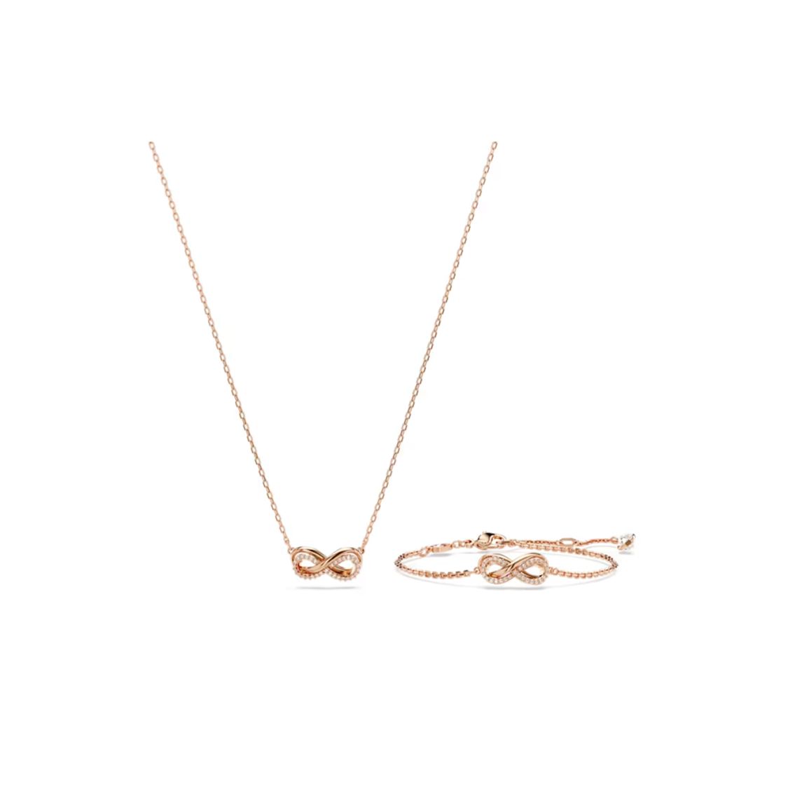 

Swarovski Hyperbola Wireless Symbol Pendant Necklace Women necklace Gold 5682483 Box (Random Color)