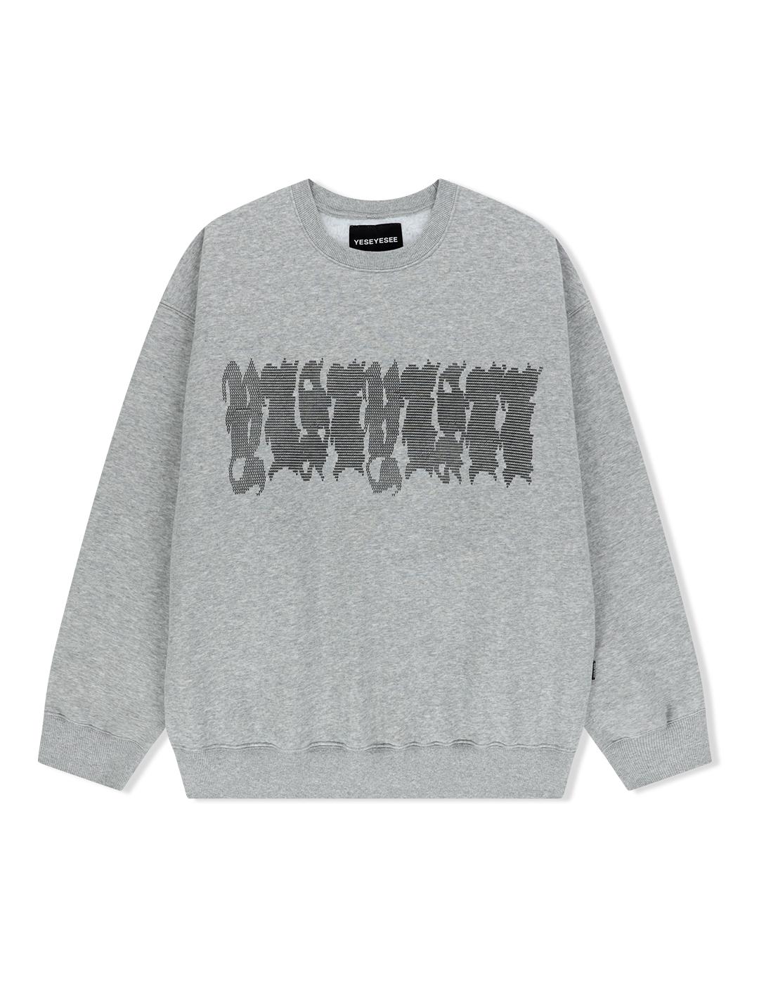 Да Ic Y.E.S Свитшот с опечаткой Серый Grey/L