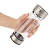 Hydrogen Water Filter Glass Bottle, Portable Lonizer Cup with USB Charging, High Borosilicate Glass with Silicone Pad, Purification Membrane for Offic