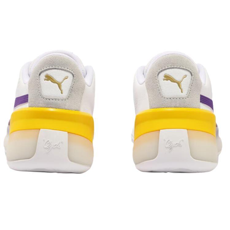 Puma Clyde Hardwood Comfortable Soft Durable Breathable Low-Top Basketball Shoes Unisex Sneaker White 193663-09