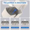 Premium 4-in-1 Design Desk Organizer Detachable Space Saving Headphone Hanger Clip-on Foldable Storage Rack Partition Storage