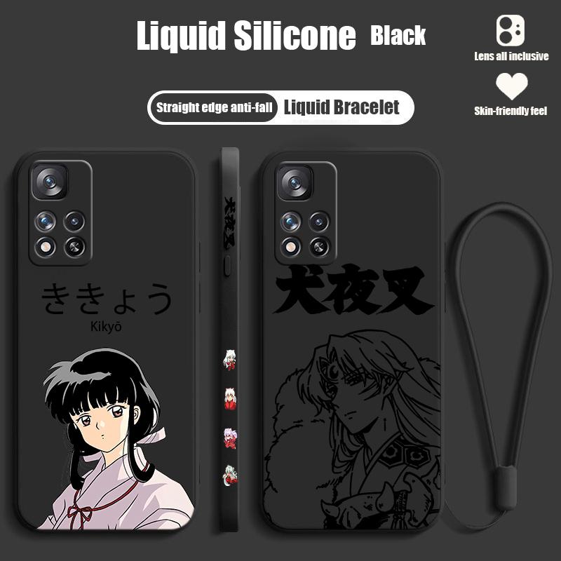 Inuyasha Anime Niedlich Für Xiaomi Redmi Note 12 11T 11S 11E 10S 10T 10 9S 9T 8 Pro Plus Lite Flüssig Links Seil Handyhülle