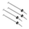 4 Stück RC Vorderes CVD Antriebswellen für Wltoys 110 RC Auto Glänzend Laufen Rostschutz Stahl RC Antrieb