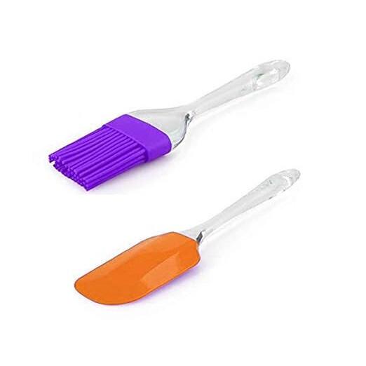 Silicon Spatula Oil Brush Set- Multipurpose Non-Sticky Small Basting Brush Multi JL156272597518
