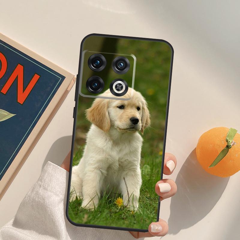 Goldener Retriever Hundehülle Für OnePlus 11 10 9 8 Pro 8T 9R 10T 9RT Ace Nord 2 2T CE N10 N100 N20 N200 Rückabdeckung
