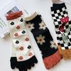 3 Paar Hohe Schönheit Mittellange Ganzjahres Trendige Vielseitige Damen Fünf-Zehen-Socken Süße Retro Atmungsaktive Modische Socken