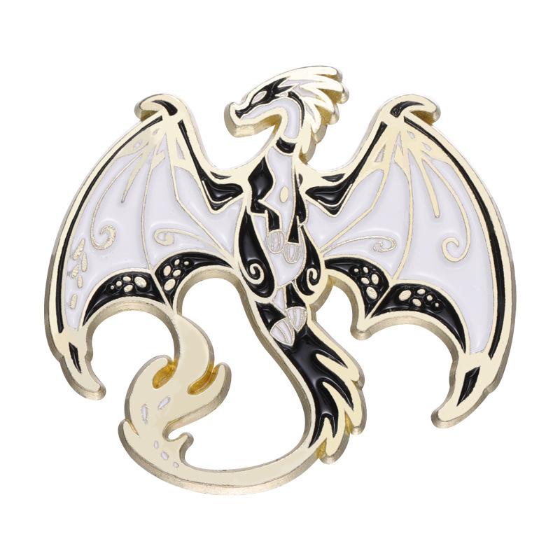 Charming Metal Crane Shape Brooch Fashionable And Decorative Enamel Pin All For