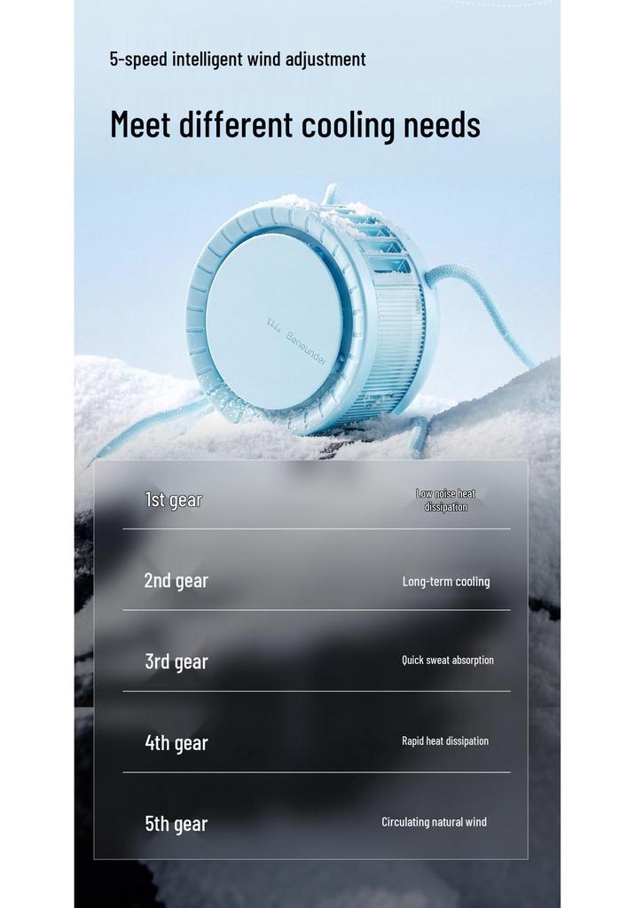 Mini Banana Neck Fan: Portable, Rechargeable, Multi-functional Outdoor Fan for Summer