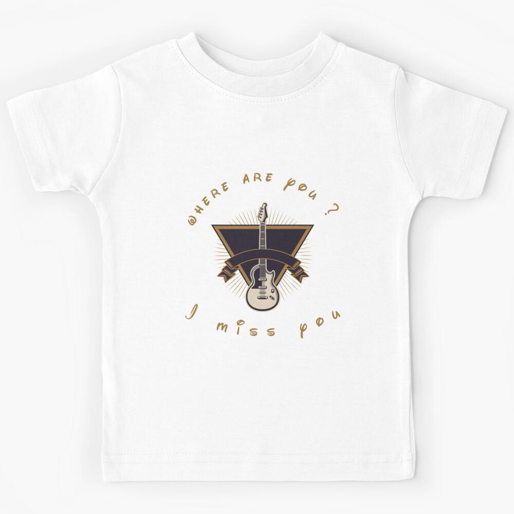 Guitar Where are you Rock B-182 Redbubble Kids T-Shirt 100