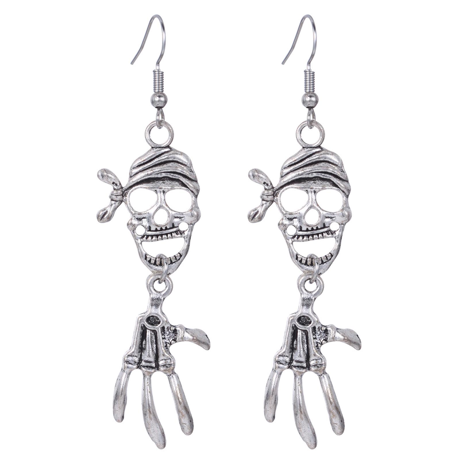 

Halloween Skeleton Earring Halloween Dress Up Earrings Props Gifts for Mom Wife Girlfriend Default