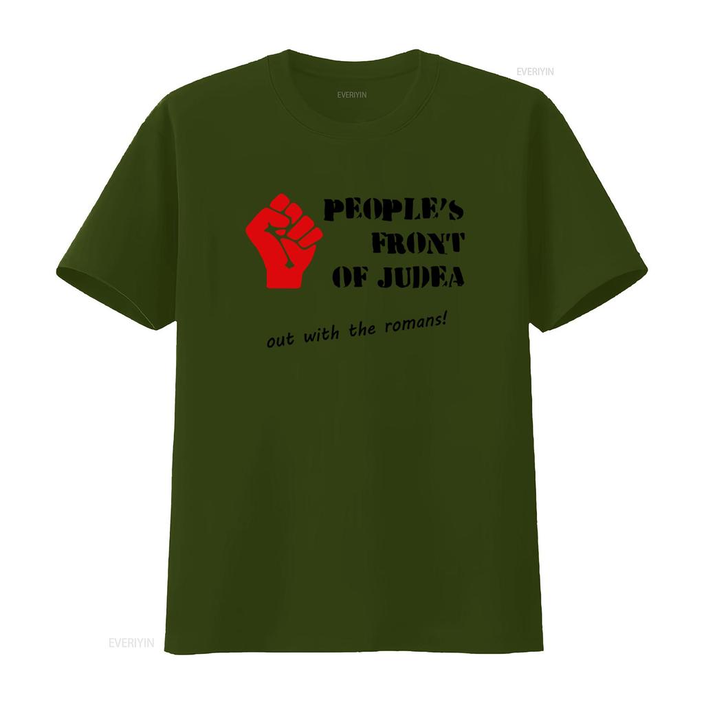 Peoples Front Of Judea T Shirt Monty Python Life Brian Choice Colours Out With The Romans Design Vintage Washed Versatile