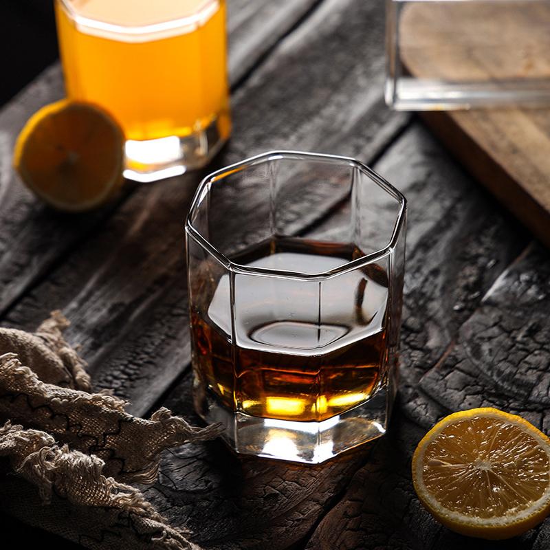 260ml/220ml Beverage Cup Thick Bottom Glass Cup Household Juice Milk Tea Mugs Whiskey Glass High End Brandy Cocktail Beer Cups