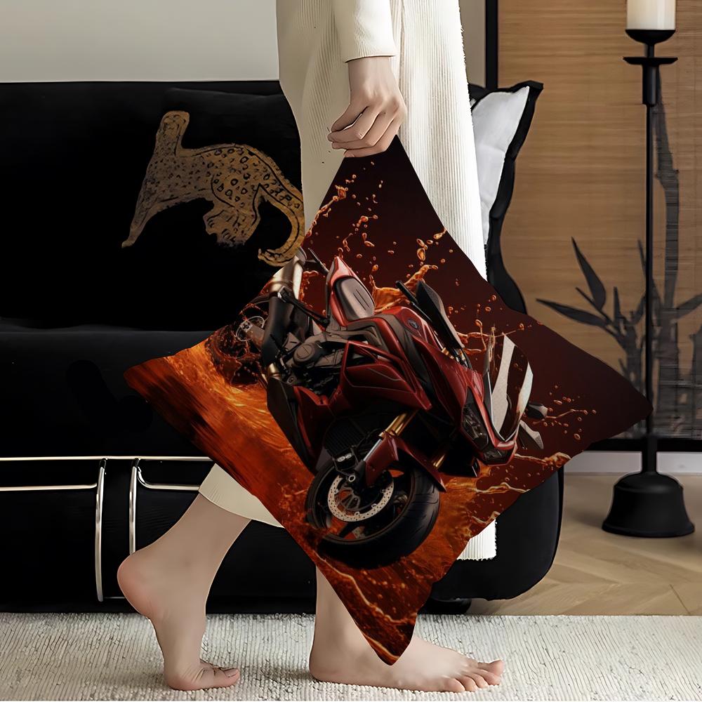 Modern Motorcycle Pillow Cover For Bedroom Room And Living Room Sofa Decorative Cushion Cover