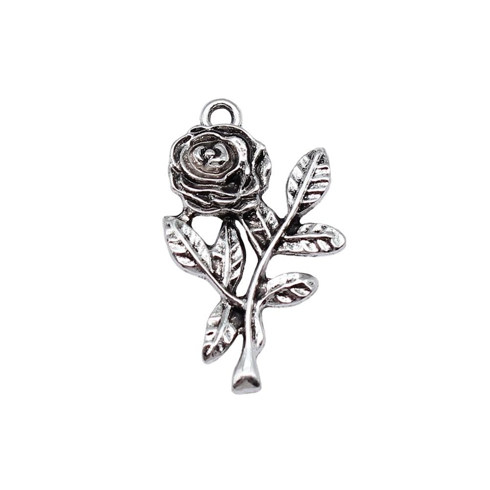 Roses Lotus Flower Charms Sunflowers Pendants For Floral Themed Jewelry Making