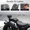 For Scout Bobber Twenty 2020-2024 Motorcycle Part Brown/Black Passenger Seat Backrest Leather Passenger Seat with Backrest Pad