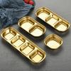 304 Stainless Steel Pepper Roast Meat Sauce Dishes Wasabi Bowl Separate Sushi Vinegar Soy Plates Tableware Food Seasoning Tray