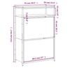VidaXL Armoire à chaussures sonoma gris 75x34x112 cm bois d'ingénierie 840037