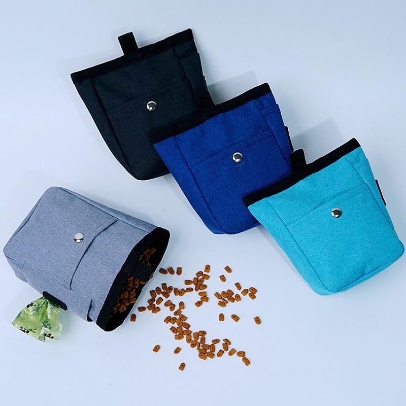 Dog Poop Bag Holder Hands Free Snack Bags Dog Poop Bag Dispenser Waterproof Snack Bags for Puppy Training with Belt Pet Supplies
