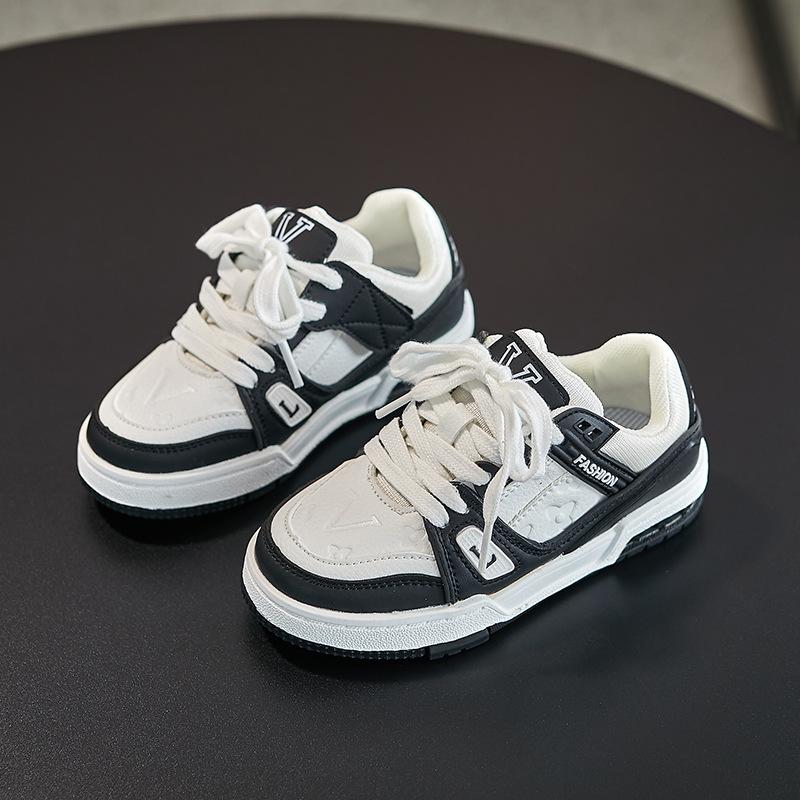 Children's little white shoes 2025 spring season classmates girls soft-soled low-top board shoes boys casual shoes student shoes non-slip
