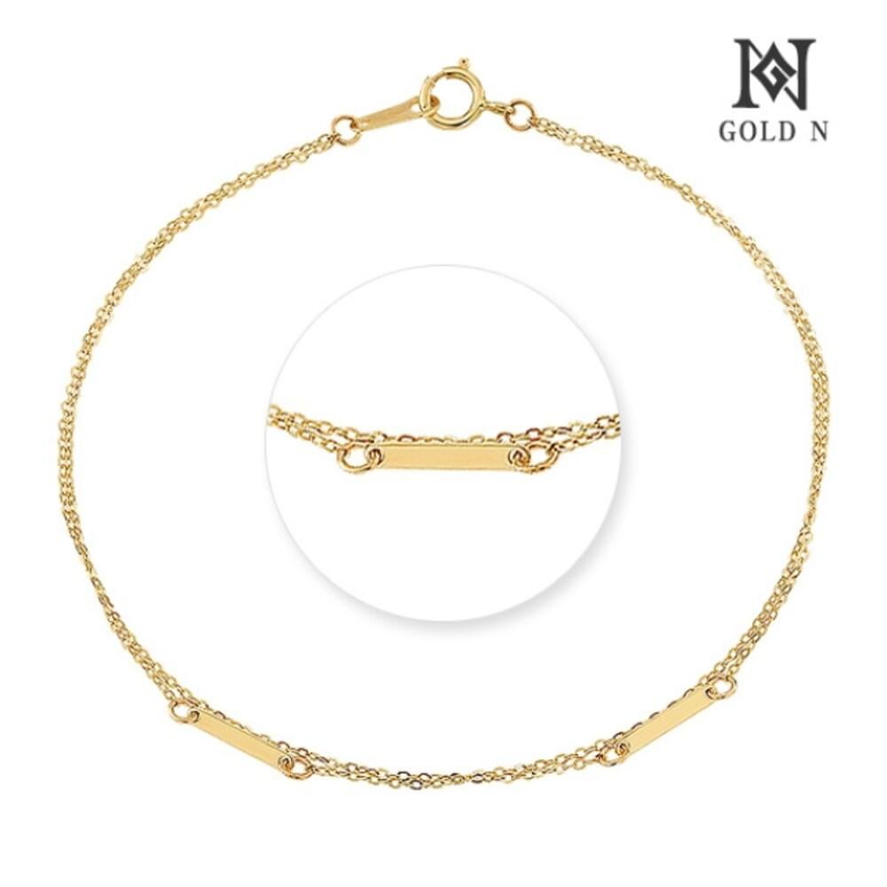 

[Gold N] 14K Mystic Double-Line Bracelet Yg