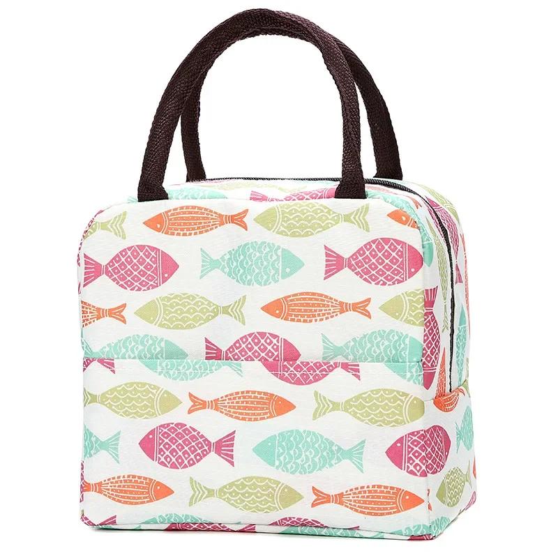 Portable Insulated Thermal Cooler Lunch Bag Box For Women Girls Kids Children Food Fresh Tote Cartoon Pouch