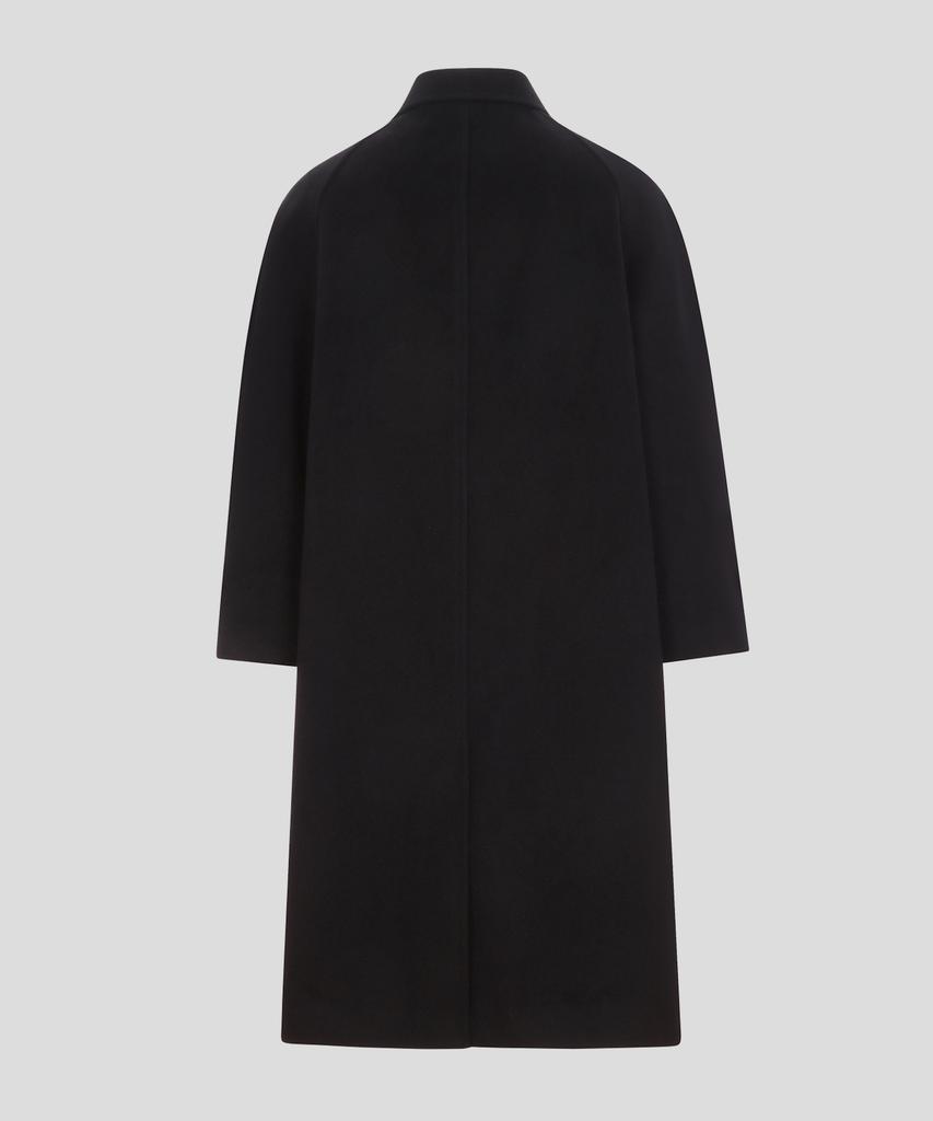 Connect Kinloch Oversized Balmacaan Coat (Black)