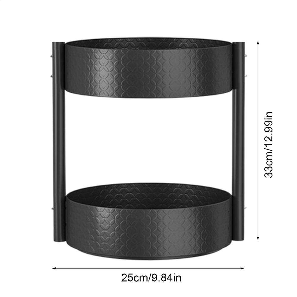 Condiment Organizer Rotating Turntable Countertop Holder Turntable Seasoning Holder Storage Shelf For Pantry Counter Fridge