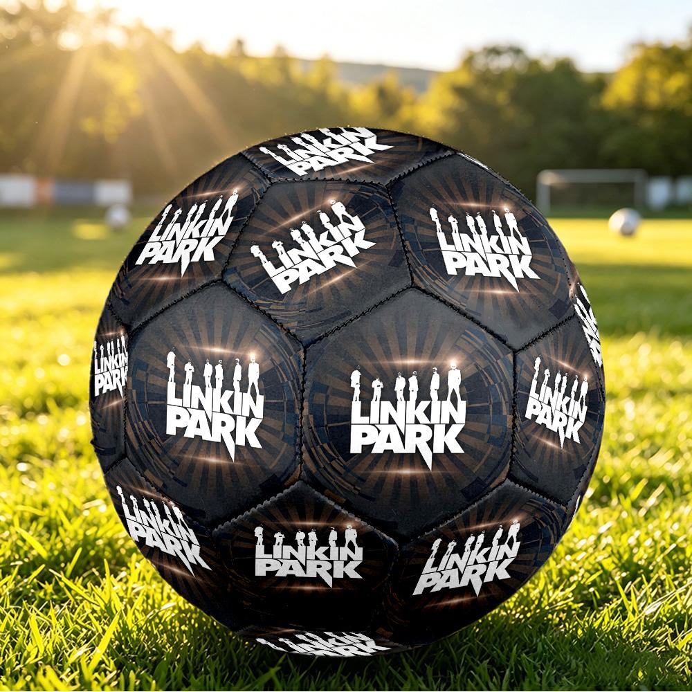 Linkin Park Print Standard Size 5 Soccer Ball Durable Shock?Absorbing Ball For Training Match Outdoor Play