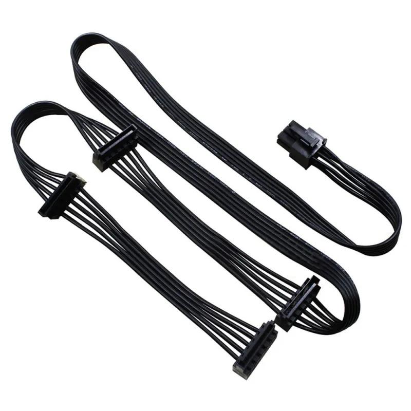 

Кабель питания PCI-E 6P на 4 SATA 15P 18AWG для БП RM1000x RM850x RM750X