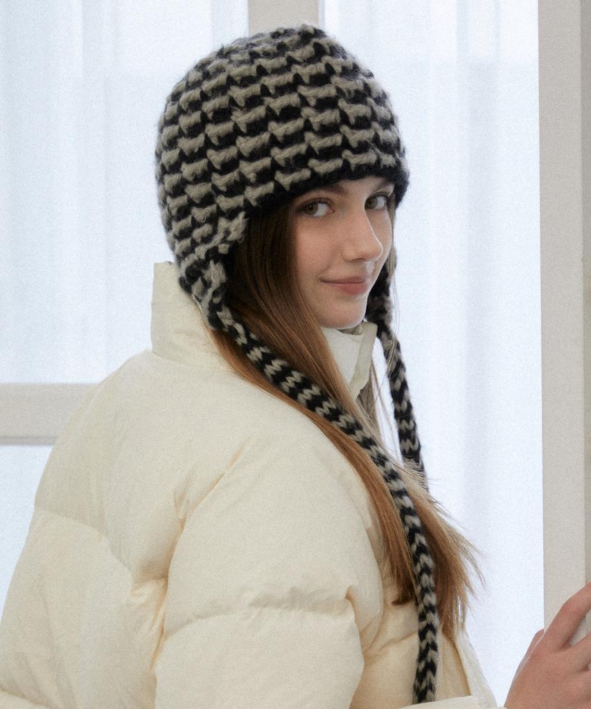 Tatiana Tilly Striped Knit Trooper Hat Ba8145