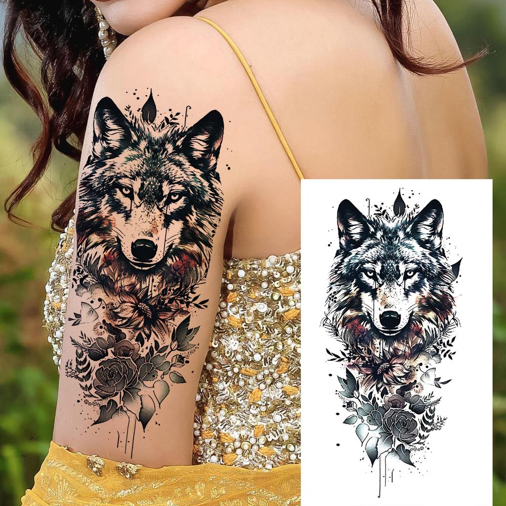 1 Sheet Dragon Temporary Tattoos For Men Women Water Transfer Tattoo Sticker Self Adhesive High Quality Fake Tatoo Arm Forearm
