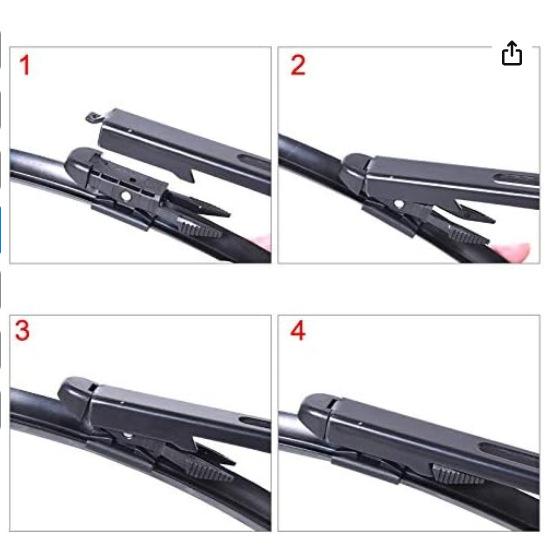Suitable for Jaguar XJ (X351) 2009-2016 24+19 wiper blades чёрный